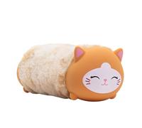 Idena 20214 - Schlamperettuet Fluffy Katze avec Fermeture éclair, Grande Trousse à Crayons d'environ 22 x 8 x 8 cm en Beige
