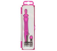 Idena 22071 - Compas d'écolier avec mines de rechange, rose, 1 pièce