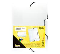 Idena 225411 - Boîte à classeurs pour DIN A5 avec élastique, en PP, hauteur de remplissage 3,5 cm, transparent, 1 pièce