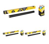 Idena 260025 - Feuille de tableau noir auto-adhésive, comprenant 4 craies, environ 45 x 200 cm de large, surface en noir, pour la création artistique (Lot de 3)