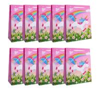 Idena 30481-10 - Pochettes cadeaux Licorne, 10 pièces, Pochette cadeau de taille 18 x 23 x 8 cm, Pochettes papier rose avec une licorne