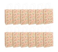 Idena 30502-12 - Pochettes cadeaux Joyeux Noël, 12 pièces, Pochettes cadeaux de taille 18 x 27 x 10 cm, Pochettes en papier pour Noël