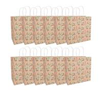Idena 30503-12 - Pochettes cadeaux Joyeux Noël, 12 pièces, Pochettes cadeaux de taille 28 x 28 x 15 cm, Pochettes en papier pour Noël