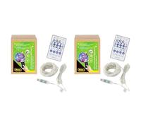 Idena 30521 - LED Micro Guirlande lumineuse avec 100 LED RGB multicolores, env. 12,9 m de long, LED Strip avec 12 fonctions d'éclairage & synchronisation musicale, alimentée par USB, avec minuterie