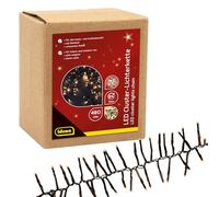 Idena 31897 - Guirlande lumineuse LED avec 480 LED blanc chaud, longueur env. 14,5 m, pour l'extérieur et l'intérieur, avec minuterie de 8 heures et transformateur, comme décoration de fête