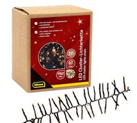 Idena 31898 - Guirlande lumineuse LED avec 1152 LED blanc chaud, longueur env. 28 m, pour l'extérieur et l'intérieur, avec minuterie 8 heures et transformateur, comme décoration de fête