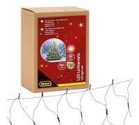 Idena 31899 - Guirlande lumineuse LED avec 160 LED blanc chaud, environ 2 x 1 m, pour l'extérieur et l'intérieur, avec minuterie 8 heures et transformateur, comme décoration de fête