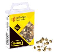 Idena 334026 - Punaises, 200 pièces, couleur laiton