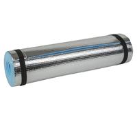 Idena 38193 - Tapis avec revêtement en aluminium, env. 50 x 180 cm, env. 7 mm d'épaisseur, isolant thermique, compact et léger, idéal pour le yoga, le sport, le camping, les festivals ou sur la plage