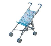 Idena 40069 Poussette de poupée Pliante, Motif Ours (Bleu)