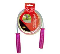 Idena 40198 Corde à sauter pour enfants avec poignées à picots scintillantes Couleurs vives Longueur 1,9 m Pour sports de loisir, jeux de mouvement et autres figures
