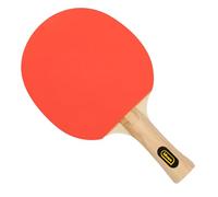 Idena 40202 - Raquette de ping-Pong Training, avec Manche en Bois et revêtement en Caoutchouc Rouge et Noir, Raquette pour débutants, Club et Loisirs