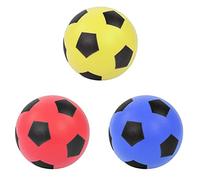 Idena 40226 - Softball en Bleu, Jaune & Rouge (Choix Non Possible), Balle en Mousse d'env. 12 cm pour Un Plaisir de Jeu varié