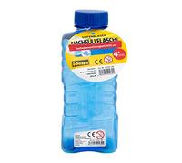 Idena 40230 - Bouteille de Recharge pour Bulles de Savon, 500 ML de Liquide pour Bulles de Savon, pour Enfants à partir de 4 Ans, Green, Pink, Blue