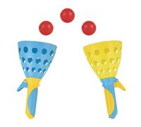 Idena 40251 - Jeu de Balle à Attraper XXL avec 2 gobelets, 3 balles incluses, Jeu de Balle pour Le Jardin, Le Parc et la Plage
