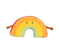 Idena 40257-Coussin Doudou Arc-en-Ciel, Coussin décoratif Tout Doux avec Bras et Visage, Animal en Peluche pour bébés & Enfants, env. 47 cm, Variantes Assorties, 40257, Multicolor