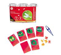 Idena 40329 - Boîte de Collecte d'insectes avec 3 loupes, Pince à épiler et Cartes d'insectes, 5 Petits Insectes en Plastique, loupe pour Enfants à partir de 5 Ans