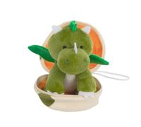 Idena 40367 - Mini Dinosaure en Peluche dans Un œuf, env. 13 cm, Peluche Verte Dinosaure, Peluche à câliner et à Aimer