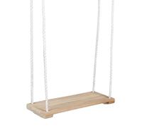Idena 40395 - Balançoire à Planche en Bois, balançoire pour Enfants à partir de 4 Ans, avec Cordes de Maintien réglables et Anneaux en Acier, capacité de Charge jusqu'à 50 kg