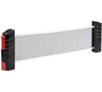Idena 40461 - Filet de tennis de table extensible pour un montage facile sur les plateaux de table, idéal en voyage, en vacances ou dans le jardin, Noir