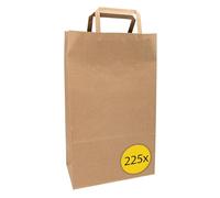 Idena 50063-225-Sacs anse, 225 pièces, 25 x 11 x 32 cm, sacs cadeaux en papier kraft, 50063-225, Multicolor