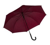 Idena 50110 - Parapluie à canne en bordeaux avec diamètre 100 cm, parapluie à ouverture automatique et poignée Soft-Touch, longueur env. 88 cm