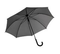 Idena 50111 - Parapluie gris, diamètre 100 cm, ouverture automatique, poignée Soft-Touch, longueur env. 88 cm