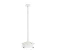 Idena 50122 - Lampe de table LED touch en blanc, Lampe rechargeable pour l'intérieur, env. 29 cm, Lampe de table avec 3 modes