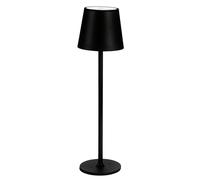 Idena 50123 - Lampe de table LED touch, Lampe rechargeable pour l'extérieur et l'intérieur, Lampe de table réglable en hauteur en noir