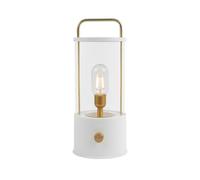 Idena 50126 - Lanterne de camping LED en blanc, lampe pour l'intérieur et l'extérieur, rechargeable et dimmable, env. 35 cm, lampe portable