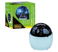 Idena 50144 - Projecteur LED Dauphin et monde sous-marin, s'allume en blanc et bleu, projecteur LED de ciel étoilé avec 2 modes, pour l'intérieur, fonctionne sur piles, env. 11,5 x 13 cm
