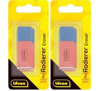 Idena 522023 - Gomme pour crayon et encre, 2 pièces (Lot de 2)