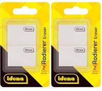 Idena 522058 - Gomme pour crayon, 2 pièces (Lot de 2)