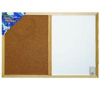 Idena - 568016 - Combiné Tableau Blanc Tableau Liège - Dim. 40 X 60 Cm Env.