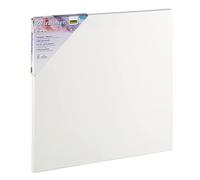 Idena 60032 Toile 100% coton 380 g/m² pour peinture à l'huile et acrylique Blanc 40 x 40 cm
