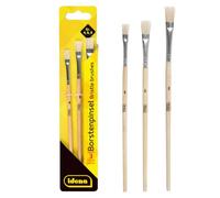 Idena 60105 - Pinceaux à poils, set de 3, tailles 4, 6 & 8