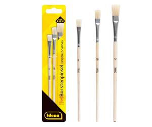 Idena 60106 - Pinceaux à poils, set de 3, tailles 8, 10 & 12