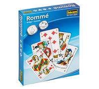 Idena 6250080 - Cartes à jouer pour rami, canasta et bridge, 2 x 55 cartes, main française, pour des soirées jeux variées