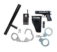 Idena 8040007 Kit de police, pistolet, licol et menottes (kit complet)