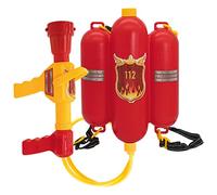 Idena 8040009 - Lance à Eau Pompiers, Taille env. 40 cm avec buse réglable, réservoir d'eau et bandoulière, Bataille d'eau, été, fête de Jardin, Pistolet à Eau, Canon à Eau, Pistolet à Eau