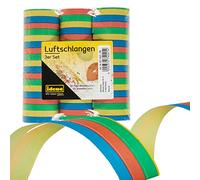Idena 8274021 - Banderoles, 3 rouleaux, multicolore, en papier, décoration, anniversaire, carnaval, fête à thème