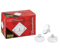 Idena 8522040 - Porte-ventouses, 20 pièces, ventouses avec fente pour fixer des lumières de fée et des décorations, idéal pour Noël, les anniversaires, les fêtes et les mariages.
