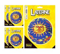 Idena 90119 - Lanterne soleil & lune, 5 pièces, diamètre 26 cm, lampion, lanterne en papier, Saint Martin