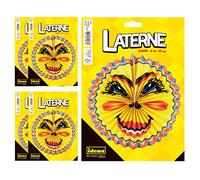 Idena 90121 - Lanterne Soleil, 5 pièces, diamètre 26 cm, Lampion, Lanterne en papier, Saint Martin