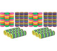 Idena 90255 - Banderoles Mix, Set de 9 Rouleaux de Couleurs Pastel, néon et métallisées, 9-18 coupures, comme décoration de fête ou pour Un Anniversaire (Lot de 2)