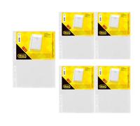 Idena 90370-50 pochettes transparentes A4 cristal, pochettes plastique 120µ qualité Premium, indélébiles, transparentes avec perforation universelle