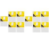 Idena 90371-500 pcs. pochettes transparentes A4 grainées, pochettes prospectus en plastique 40µ, indélébiles, films transparents avec perforation universelle (Lot de 2)