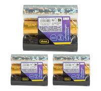 Idena 90429 - Hologrammes banderoles, 9 rouleaux avec 18 arrachages chacun en or, noir et argent, en papier certifié FSC, comme décoration de fête ou pour un anniversaire