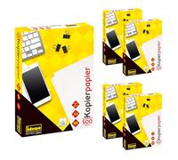 Idena 90516 - Papier pour photocopieuse A4, 5 paquets de 500 feuilles 80 g/m², papier blanc pour imprimantes laser et à jet d'encre