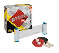 Idena 90957 - Set de Tennis de Table avec Filet, Deux Raquettes et Deux balles, Facile à Installer sur Une Table, Parfait pour Les déplacements, Les Vacances ou Le Jardin